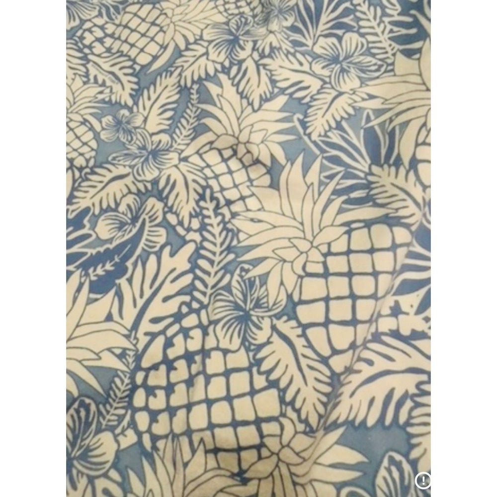 Vineyard Vines Pineapple Print Skirt Women's Size 12 Blue White Cotton - Picture 2 of 5